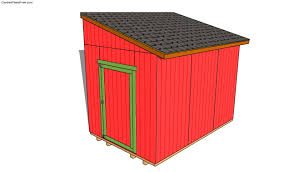 lean to shed plans free free garden