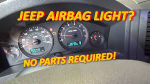 jeep airbag light no parts required