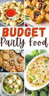 party finger food ideas on a budget