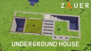 modern underground house minecraft