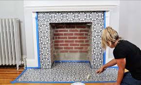 Stenciling A Fireplace Stencil