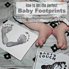How To Make Baby Footprints Messy Little Monster