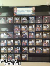 First Grade Garden Daily Schedule Calendar And Math Stretch