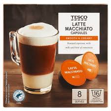 tesco latte macchiato 16 capsules 198 4