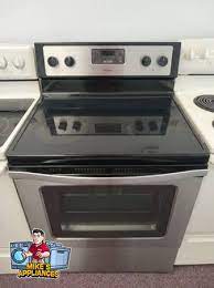 Whirlpool Stainless Glass Top Stove