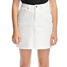 Nasty Gal Res Denim Nwt White Adore Skirt 6 8 Nwt