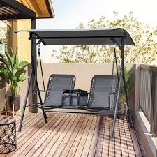 Outsunny 2 Person Covered Porch Swing
