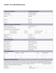 Credit Application Form For Business Template Free 1628