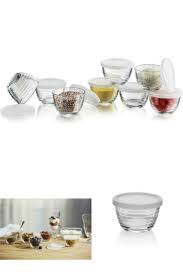 libbey 8pc small glass bowl set with