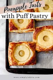 quick pineapple tarts with puff pastry