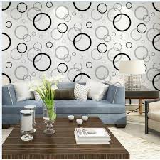 non woven living room circles design