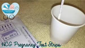 How to use pregnancy test strip. Hcg Pregnacy Test Strips Real Test Youtube