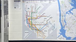 new nyc subway map designs on display