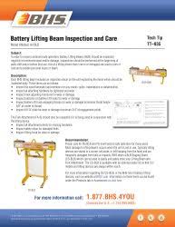 tt 935 battery lifting beam inspection