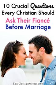 Please use these 34 christian premarital questions to strengthen your relationship, whether you are dating, engaged, or married: 10 Crucial Questions Every Christian Should Ask Their Fiance Before Marriage Pre Marriage Counseling Questions Before Marriage This Or That Questions