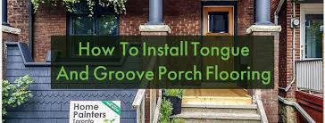 install tongue groove porch flooring