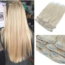 This means that every single strand is a unique shade of your hair colour that makes up a natural look. Bleach Blonde Straight Clip In Hair Extensions Thick End 100gram Virgin Hair Weft With Clips Dyeable Hair White Hair Weave Extensions Black And White Hair Extensions From Missyoubeauty 66 8 Dhgate Com
