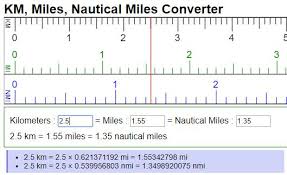 Convert Kilometers Miles Nautical Miles Km Mi Nmi