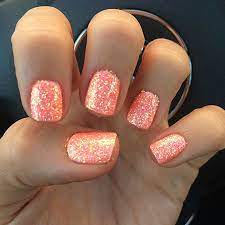 #coral nails #almond nails #stiletto nails #coral #mc. 30 Coral Nail Designs