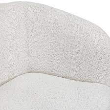 Isabella 82 5 Boucle Fabric Curved Sofa Off White