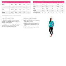 Icebreaker Womens Size Chart Coastal Sports