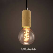Homary Concrete Exposed Edison Lighting Single Pendant Lamp Fixture 110v E Style Ebay