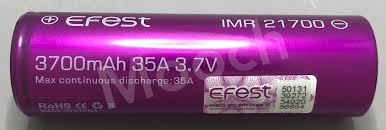 Efest Purple 35a 3700mah 21700 Battery Mooch Batteries