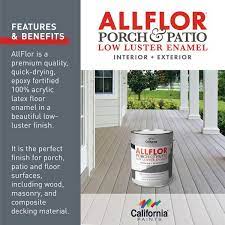 California Paints Allflor Porch And Floor Enamel Deck Gray 1 Gallon