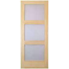 Metrie French Door 3 Panel Frosted