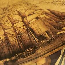 poster ancient sailing ship nautical