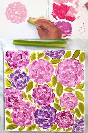 best acrylic flower painting techniques