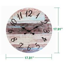Rustic Round Wall Clock Sb 6220b