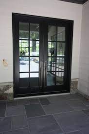 contemporary glass double french doors