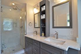 Classic Bath With Grey Vanity In Media Pa