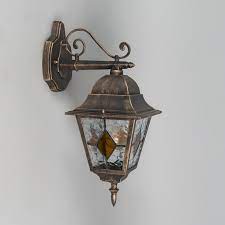 vintage outdoor wall lantern bronze