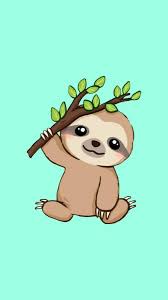 charming baby sloth wallpaper