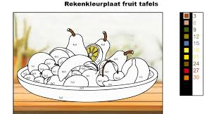 Maybe you would like to learn more about one of these? Rekenkleurplaat Maaltafels En Deeltafels Fruit