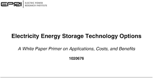 electricity energy storage technology