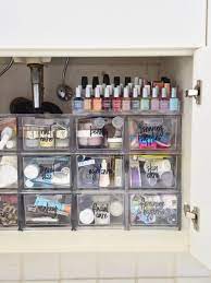 bathroom vanity organization