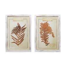 Botanical Ferns Wood Framed Nature Art