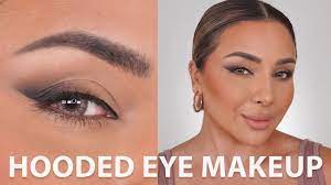 eye makeup technique on hooded eyes