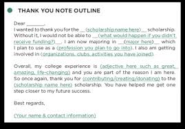 How To Write A Scholarship Thank You Letter The Scholarship System