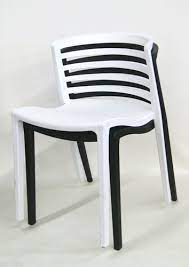 Plastic White And Grey Resin Chair