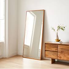 thin wood floor mirror 30 w x 72 h