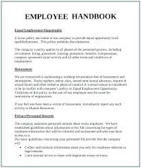 Employee Orientation Manual Or Handbook Free Sample Template