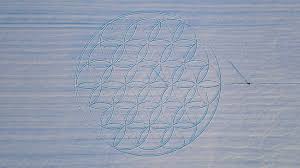the flower of life symbol drawn in