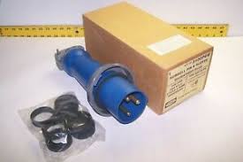 Details About New Hubbell 3100p6w Pin And Sleeve 2 P 3 W Watertight Male Plug 100 Amp 250 Vac