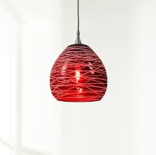 Chandeliers Red Glass 4 3 4 Wide Brushed Steel Low Voltage Mini Pendant Mini Pendant Red Glass Mini Pendant Lights