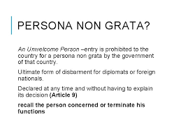 Meaning of persona non grata as a legal term. Persona Non Grata Meaning In Urdu
