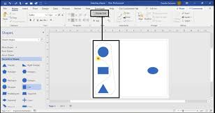 how to select shapes in ms visio 2019